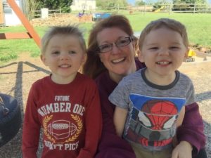LCH patient Vanessa smiles with her twin sons