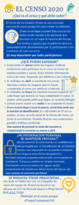 Screenshot of Census 2020 flyer in Spanish