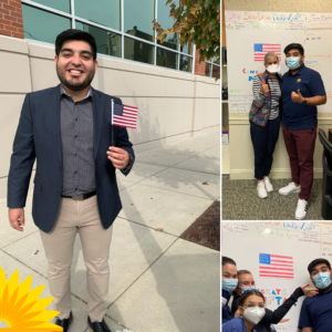 Nefta celebrates becoming a citizen with LCH pediatrics