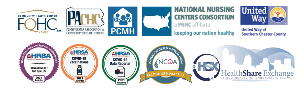Image of HRSA and FQHC logos